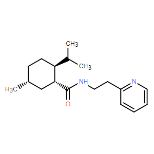 （1R，2S，5R）-5-甲基-2-丙烷-2-基-N-（2-吡啶-2-基乙基）環(huán)己烷-1-甲酰胺,(1R,2S,5R)-5-methyl-2-propan-2-yl-N-(2-pyridin-2-ylethyl)cyclohexane-1-carboxamide