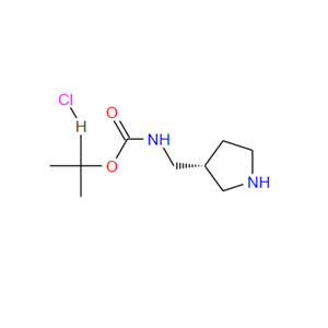 1217858-20-2?；(R)-3-N-BOC-氨甲基吡咯烷盐酸盐；R-3-(BOC-AMINOMETHYL)-PYRROLIDINE-HCl