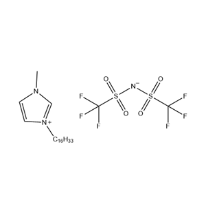 1-十六烷基-3-甲基咪唑雙（三氟甲烷磺酰）亞胺鹽,1-hexadecyl-3-methylimidazolium bis((trifluoromethyl)sulfonyl)imide