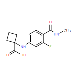 1-((3-氟-4-(甲基氨基甲?；?苯基)氨基)環(huán)丁烷羧酸