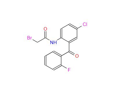 2-溴乙酰氨基-5-氯-2'-氟二苯甲酮,2-Bromoacetamido-5-chloro-2'-fluorobenzophenone