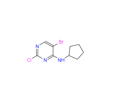 5-溴-2-氯-N-环戊胺嘧啶-4胺,5-broMo-2-chloro-N-cyclopentylpyriMidin-4-aMine