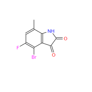 4-溴-5-氟-7-甲基靛红；4-BROMO-5-FLUORO-7-METHYL ISATIN