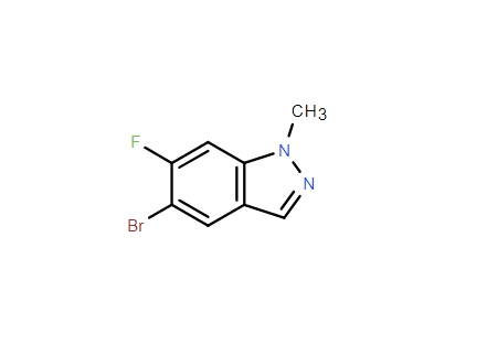 5-溴-6-氟-1-甲基-1H-吲唑,5-bromo-6-fluoro-1-methyl-1H-indazole