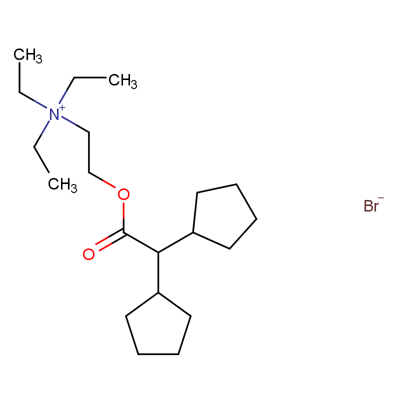 2-(2,2-dicyclopentylacetyl)oxyethyl-triethylazanium,bromide,2-(2,2-dicyclopentylacetyl)oxyethyl-triethylazanium,bromide