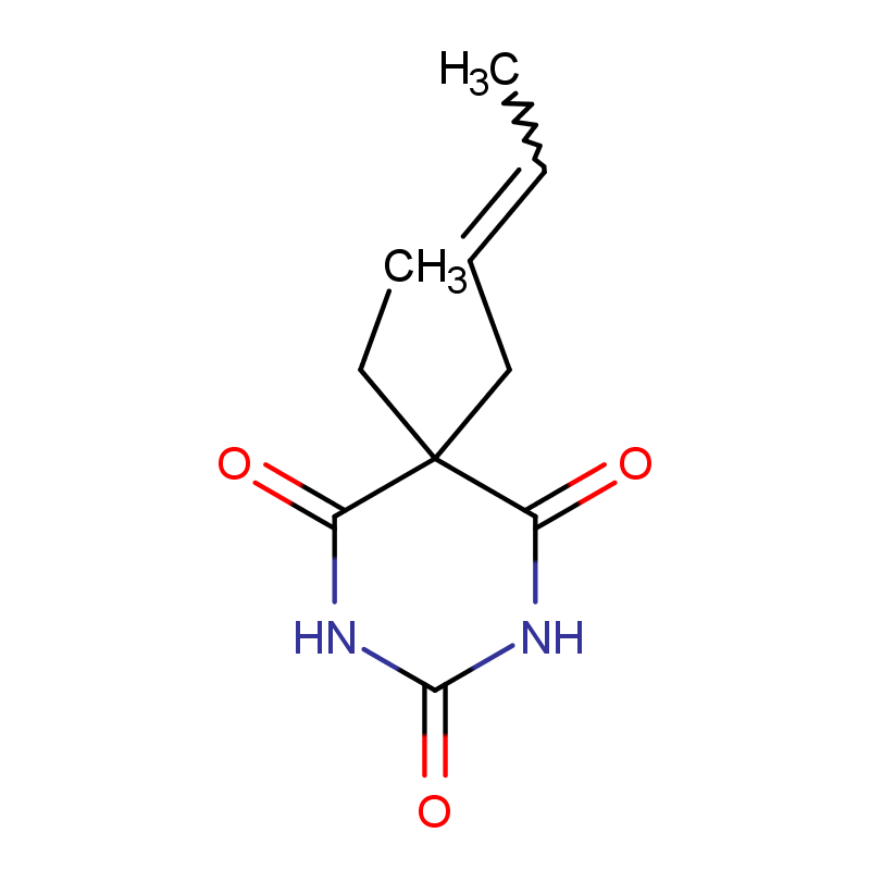 丁烯比妥,2,4,6(1H,3H,5H)-Pyrimidinetrione,5-(2-buten-1-yl)-5-ethyl-