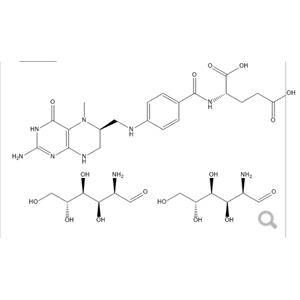 L-5-甲基四氢叶酸氨基葡萄糖盐，自产自销，乳白色至淡棕色粉末状固体