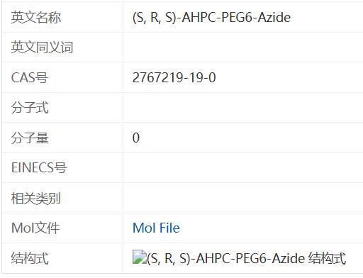 (S, R, S)-AHPC-PEG6-Azide,(S, R, S)-AHPC-PEG6-Azide