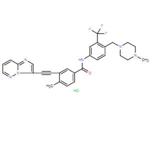 3-(咪唑并[1,2-b]噠嗪-3-基炔基)-4-甲基-N-(4-((4-甲基哌嗪-1-基)甲基)-3-(三氟甲基)苯基)苯甲酰胺鹽酸鹽