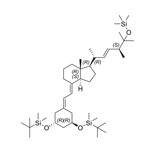 帕立骨化醇雜質(zhì)E,(((1R,3R)-5-((E)-2-((1R,3aS,7aR)-1-((2R,5S,E)-5,6-dimethyl-6-((trimethylsilyl)oxy)hept-3-en-2-yl)-7a-methylhexahydro-1H-inden4(2H)-ylidene)ethylidene)cyclohexane-1,3-diyl)bis(oxy))bis(tertbutyldimethylsilane)