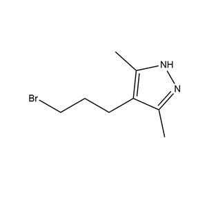 4-(3-溴丙基)-3,5-二甲基1H吡唑