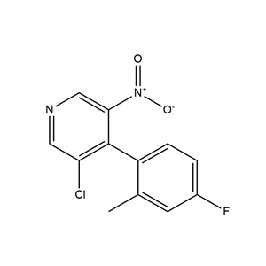 2-氯-4-(4-氟-2-甲基苯基)-5-硝基吡啶