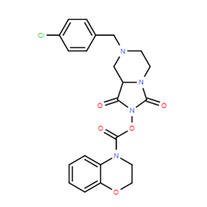 7-(4-氯芐基)-1,3-二氧代六氫咪唑并[1,5-a]吡嗪-2(3H)-基 2H-苯并[b][1,4]惡嗪-4(3H)-羧酸酯