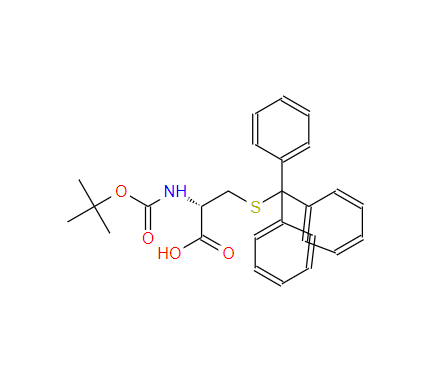 N-叔丁氧羰基-S-三苯甲基-D-半胱氨酸,Boc-S-trityl-D-Cysteine