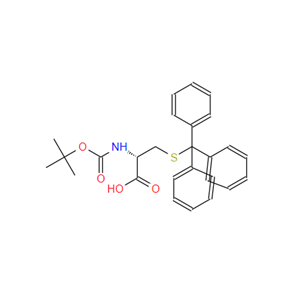 N-叔丁氧羰基-S-三苯甲基-D-半胱氨酸