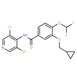 3-(環(huán)丙基甲氧基)-N-(3,5-二氯吡啶-4-基)-4-(二氟甲氧基)苯甲酰胺,3-(Cyclopropylmethoxy)-N-(3,5-dichloropyridin-4-yl)-4-(difluoromethoxy)benzamide