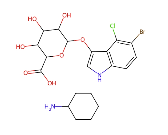 5-溴-4-氯-3-吲哚基-β-D-葡萄糖苷酸環(huán)己銨鹽,X-Glc