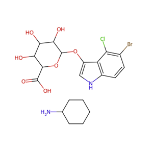 5-溴-4-氯-3-吲哚基-β-D-葡萄糖苷酸環(huán)己銨鹽,X-Glc