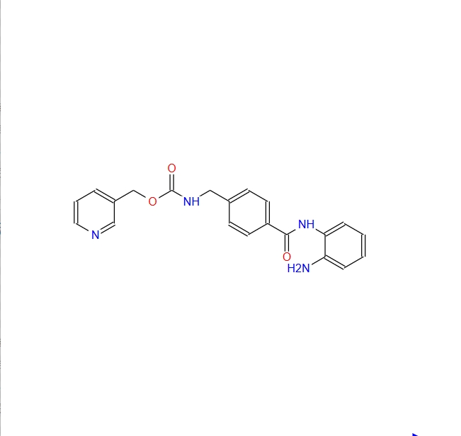 4-((2-氨基苯基)氨甲酰)芐基氨基甲酸3-吡啶基甲基酯,N-(2-aminophenyl)-4-[N-(pyridin-3-yl)methoxycarbonylaminomethyl]benzamide