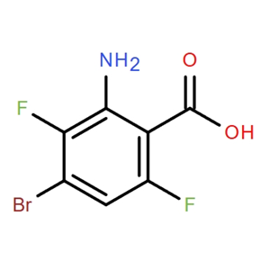 2-氨基-4-溴-3,6-二氟苯甲酸,Benzoic acid, 2-amino-4-bromo-3,6-difluoro-