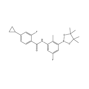 4-環(huán)丙基-2-氟-N-[5-氟-2-甲基-3-(4,4,5,5-四甲基-1,3,2-二氧雜硼雜環(huán)戊-2-基)苯基]苯甲酰胺