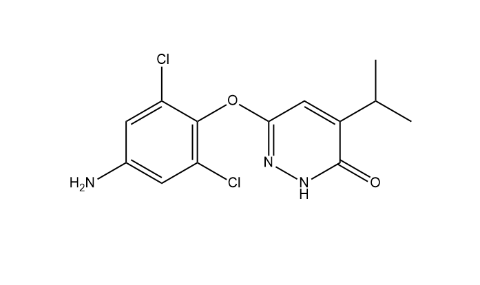 6-(4-氨基-2,6-二氯苯氧基)-4-異丙基吡哆嗪-3(2H)-酮,6-(4-Amino-2,6-dichlorophenoxy)-4-isopropylpyridazin-3(2H)-one