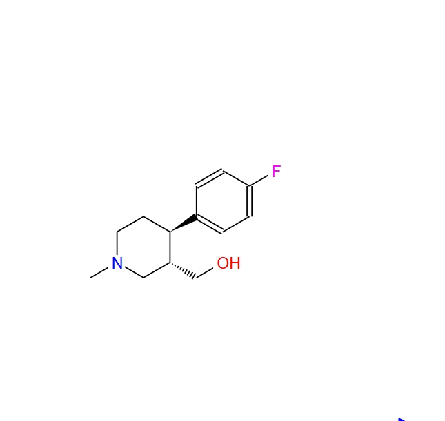 反式-4-(4-氟苯基)-3-羥甲基-1-甲基哌啶,(3S,4R)-4-(4-Fluorophenyl)-3-hydroxymethyl-1-methylpiperidine