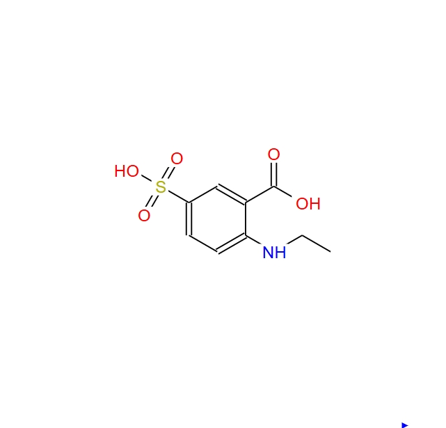 2-乙基氨基-5-磺基苯甲酸,N-ethyl-5-sulphoanthranilic acid