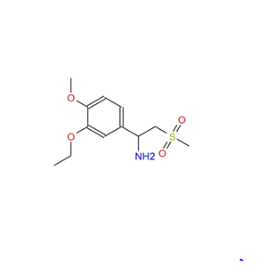 3-乙氧基-4-甲氧基-ALPHA-[(甲基磺?；?甲基]-苯甲胺,3-Ethoxy-4-Methoxy-alpha-[(Methylsulfonyl)Methyl]-benzeneMethanaMine