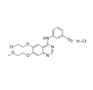 厄洛替尼雜質(zhì)B,6-(2-chloroethoxy)-N-(3-ethynylphenyl)-7-(2-methoxyethoxy)quinazolin-4-amine hydrochloride