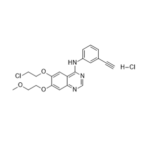 厄洛替尼雜質(zhì)B,6-(2-chloroethoxy)-N-(3-ethynylphenyl)-7-(2-methoxyethoxy)quinazolin-4-amine hydrochloride