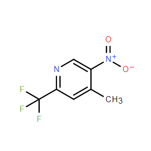 4-甲基-5-硝基-2-(三氟甲基)吡啶,4-Methyl-5-nitro-2-(trifluoromethyl)pyridine