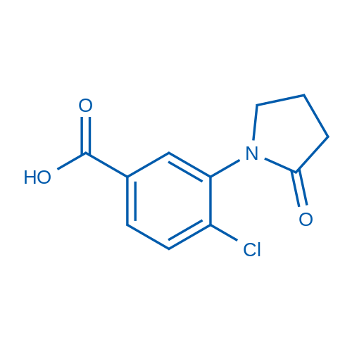 4-氯-3-(2-氧代吡咯烷-1-基)苯甲酸,4-Chloro-3-(2-oxopyrrolidin-1-yl)benzoic acid