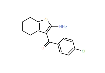 (2-Amino-4,5,6,7-tetrahydrobenzo[b]thiophen-3-yl)(4-chlorophenyl)methanone,(2-Amino-4,5,6,7-tetrahydrobenzo[b]thiophen-3-yl)(4-chlorophenyl)methanone