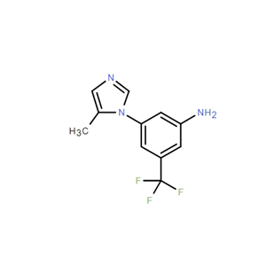 3-(5-甲基-1H-咪唑-1-基)-5-(三氟甲基)苯胺,3-(5-Methyl-1H-imidazol-1-yl)-5-(trifluoromethyl)aniline