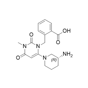 阿格列汀雜質(zhì)21,(R)-2-((6-(3-aminopiperidin-1-yl)-3-methyl-2,4-dioxo-3,4- dihydropyrimidin-1(2H)-yl)methyl)benzoic acid