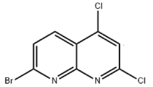 1,8-Naphthyridine, 7-bromo-2,4-dichloro-,1,8-Naphthyridine, 7-bromo-2,4-dichloro-