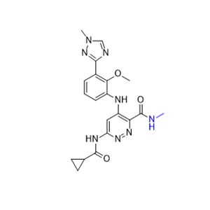氘可來昔替尼雜質29,6-(cyclopropanecarboxamido)-4-((2-methoxy-3-(1-methyl-1H-1,2,4-triazol-3-yl)phenyl)amino)-N-methylpyridazine-3-carboxamide