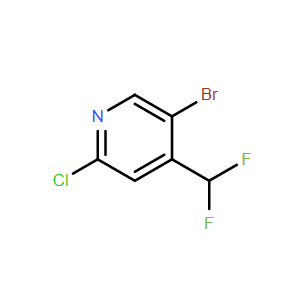 5-溴-2-氯-4-(二氟甲基)吡啶,5-Bromo-2-chloro-4-(difluoromethyl)pyridine