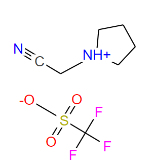 N-氰甲基吡咯烷三氟甲烷磺酸盐,1-(Cyanomethyl)pyrrolidin-1-ium trifluoromethanesulfonate