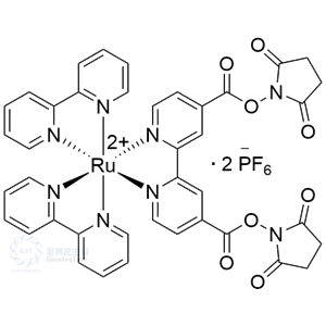 160525-49-5 | Bis(2,2′-bipyridine)-4,4′-dicarboxybipyridine-ruthenium di(N-succinimidyl ester) bis(hexafluorophosphate)