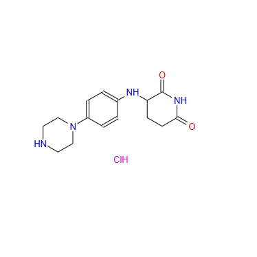 3-((4-(哌嗪-1-基)苯基)氨基)哌啶-2,6-二酮盐酸盐,2,6-Piperidinedione, 3-[[4-(1-piperazinyl)phenyl]amino]-, hydrochloride (1:1)