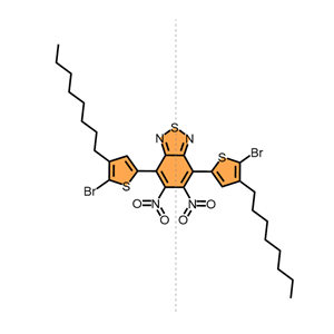 4,7-bis-(5-bromo-4-octylthiophen-2-yl)-5,6-dinitro-2,1,3-benzothiadiazole