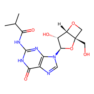 N-(9-[(1S,3R,4R,5S)-4-羟基-1-羟甲基-2,6-二氧杂双环[3.2.0]庚烷-3-基]-6,9-二氢-1H-嘌呤-2-基)-2-甲基丙酰胺