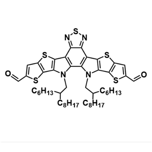 12,13-雙（2-己基癸基）-12,13-二氫-[1,2,5]噻二唑并[3,4-e]噻吩并[2''，3''：4'，5']噻吩并[2'，3'：4,5]吡咯并[3,2-g]噻吩并[2'，3'：4,5]噻吩并[3,2-b]吲哚-2,10-二甲醛