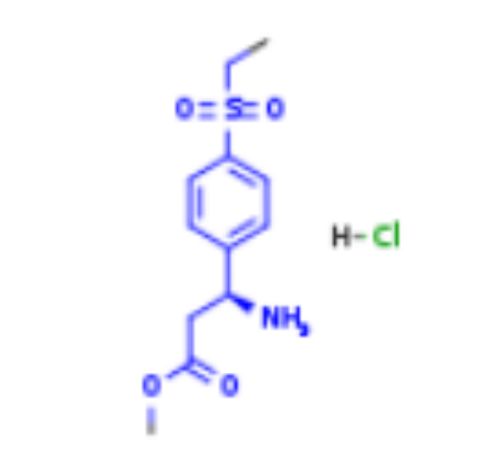 （3S）-3-氨基-3-（4-（乙基磺?；┍交┍峒柞}酸鹽,(3S)-3-amino-3-(4-(ethylsulfonyl)phenyl)propanoic acid methyl ester hydrochloride