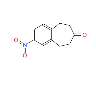 2-硝基-5,6,8,9-四氢-苯并7-环庚酮,2-nitro-8,9-dihydro-5H-benzo[7]annulen-7(6H)-one