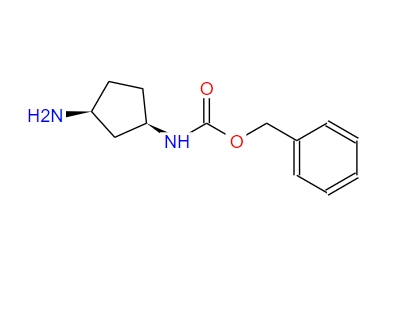 Carbamic acid, N-[(1R,3S)-3-aminocyclopentyl]-, phenylmethyl ester,Carbamic acid, N-[(1R,3S)-3-aminocyclopentyl]-, phenylmethyl ester