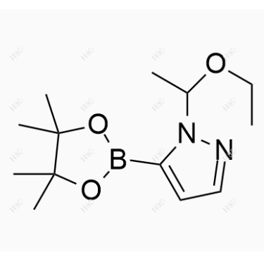 巴瑞替尼杂质73,1-(1-ethoxyethyl)-5-(4,4,5,5-tetramethyl-1,3,2-dioxaborolan-2-yl)-1H-pyrazole