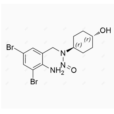 N-亞硝基氨溴索,N-(2-amino-3,5-dibromobenzyl)-N-((1r,4r)-4-hydroxycyclohexyl)nitrous amide